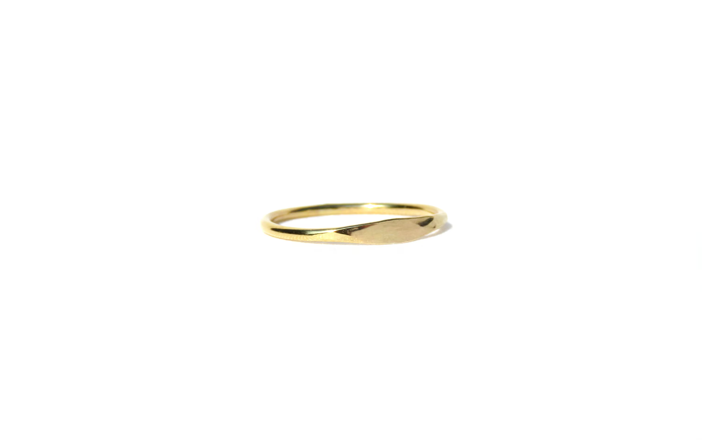 14k Gold Filled 1.2 mm Hammered Ring