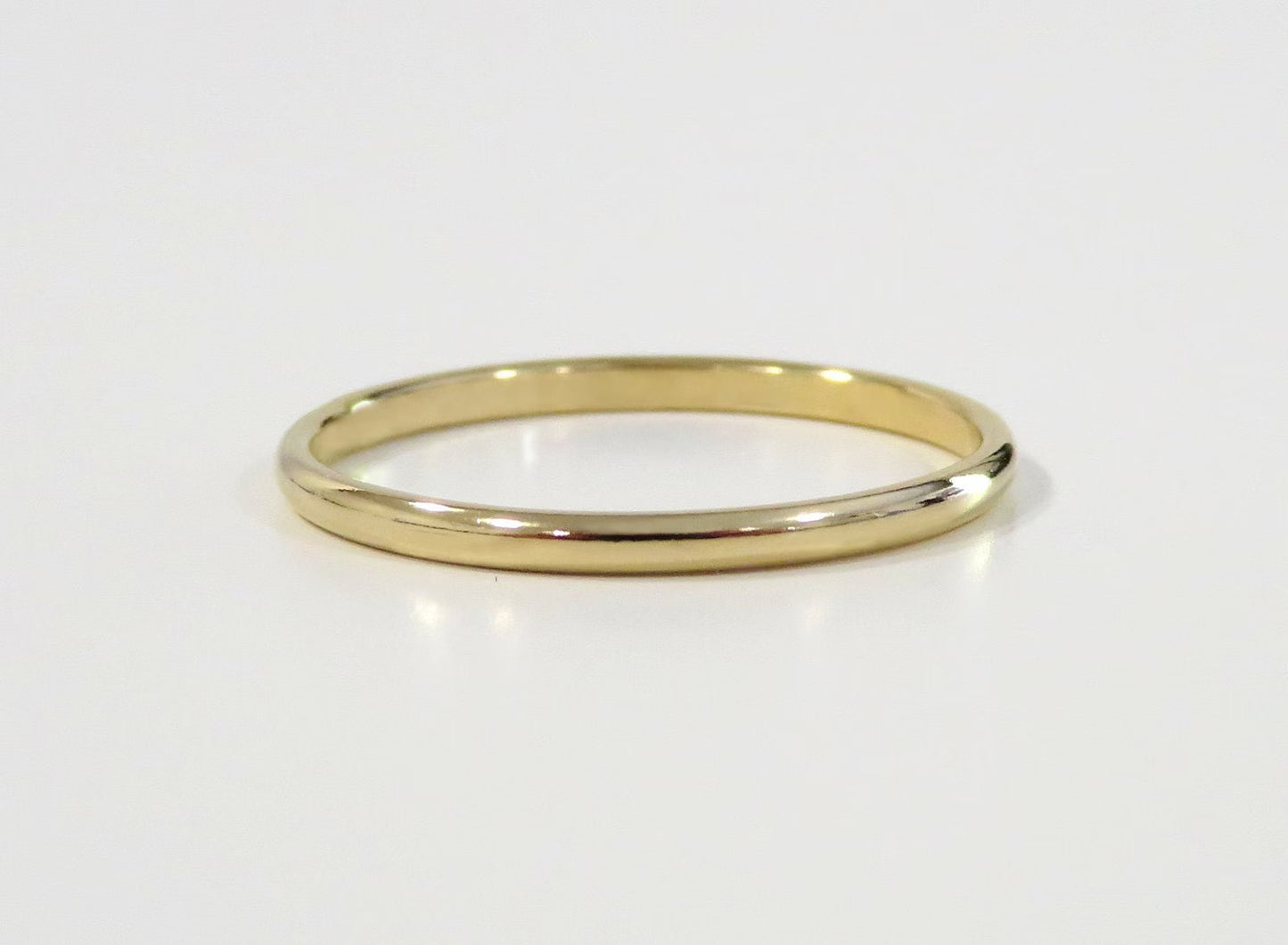 14k Gold Filled 1.5mm Half Round Ring