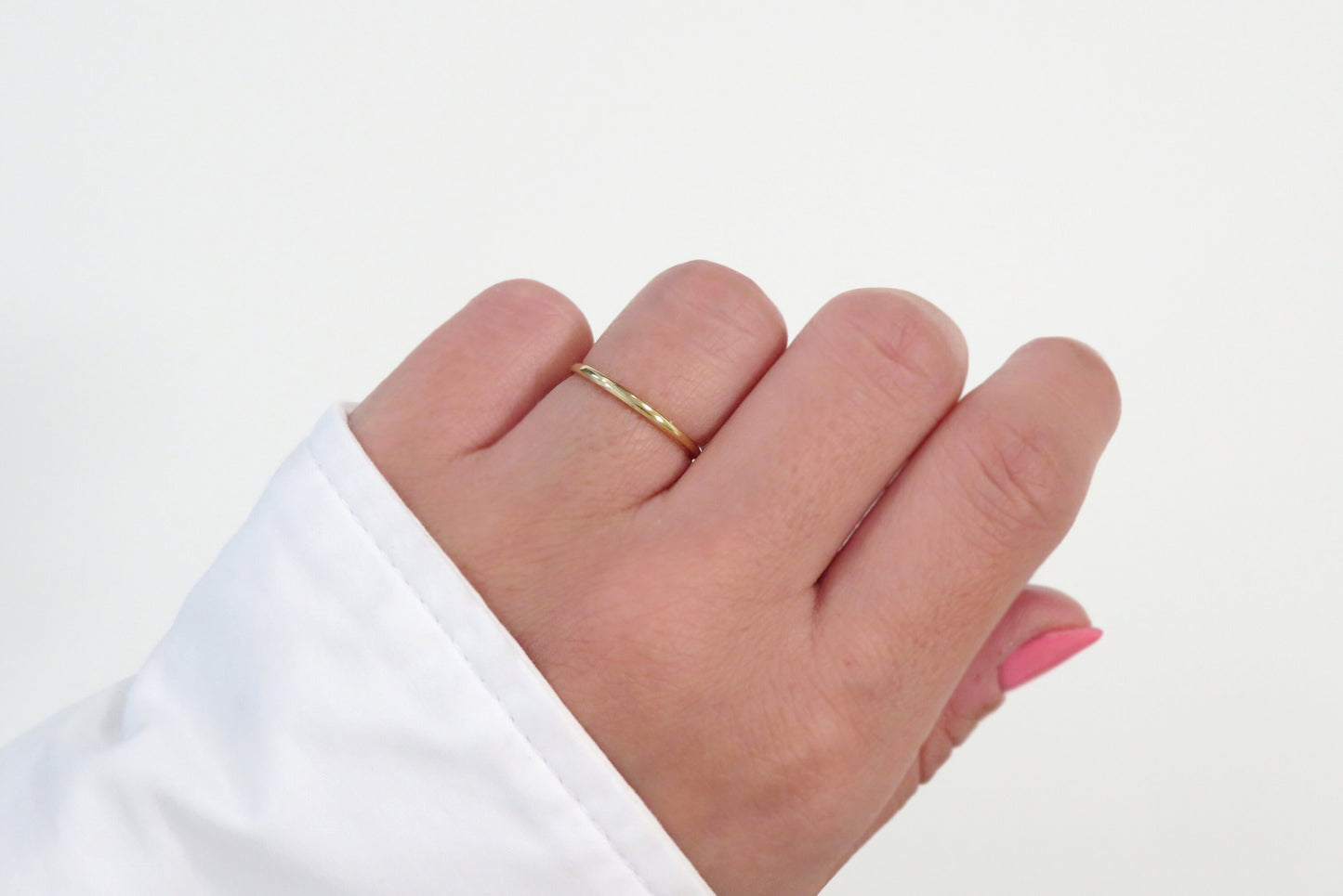 14k Gold Filled 1.5mm Half Round Ring