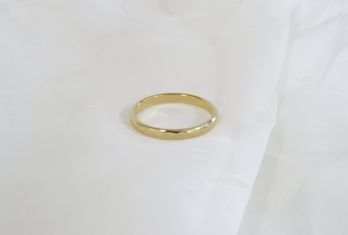 14k Gold Filled 2.5mm Half Hammered Ring