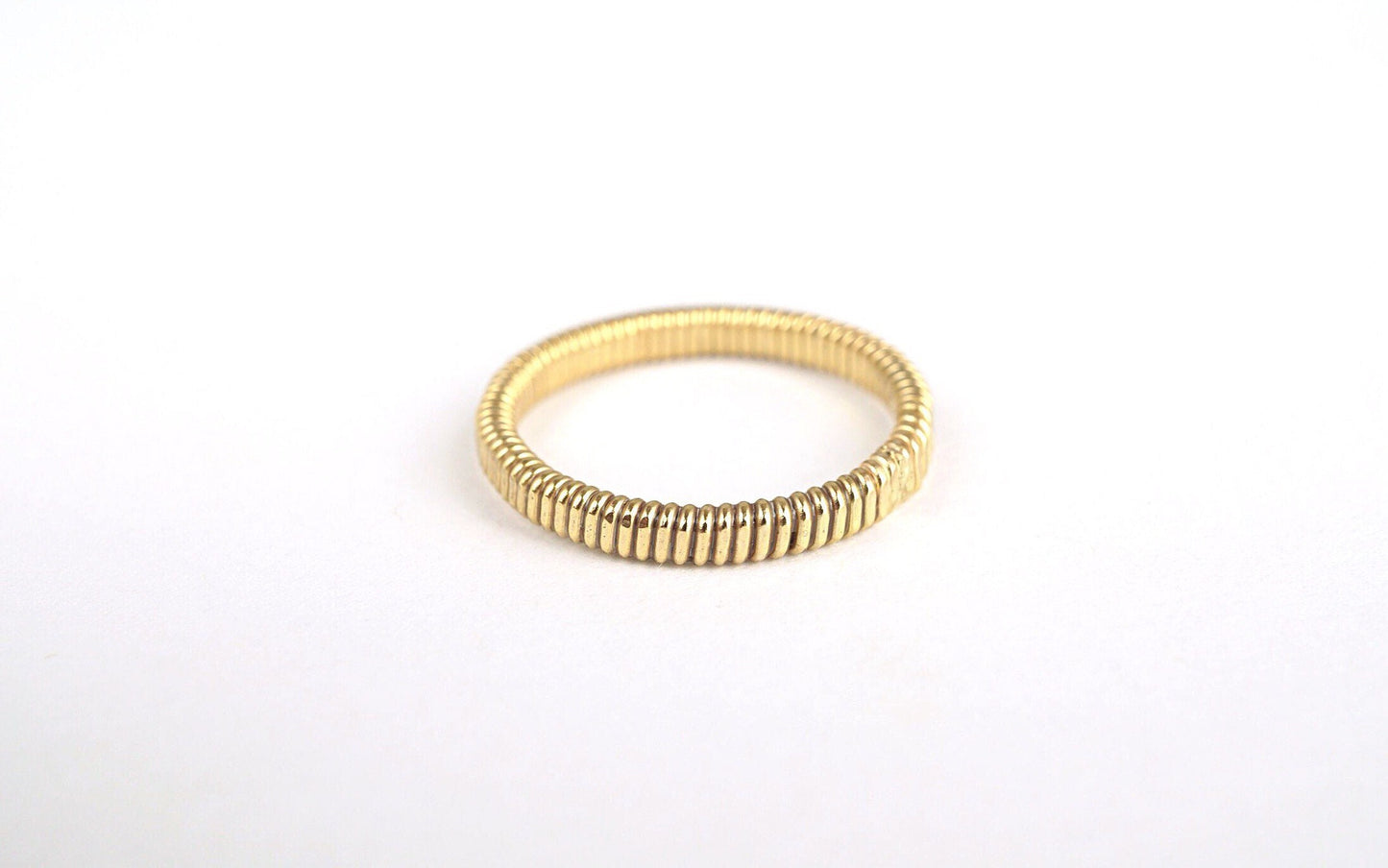 14k Gold Filled 2.6 mm Hammered Wrap Ring