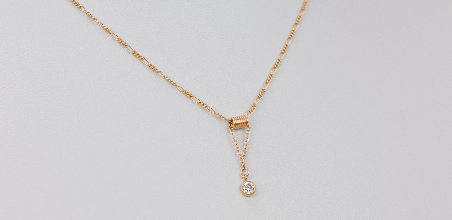14k Gold Filled CZ Necklace