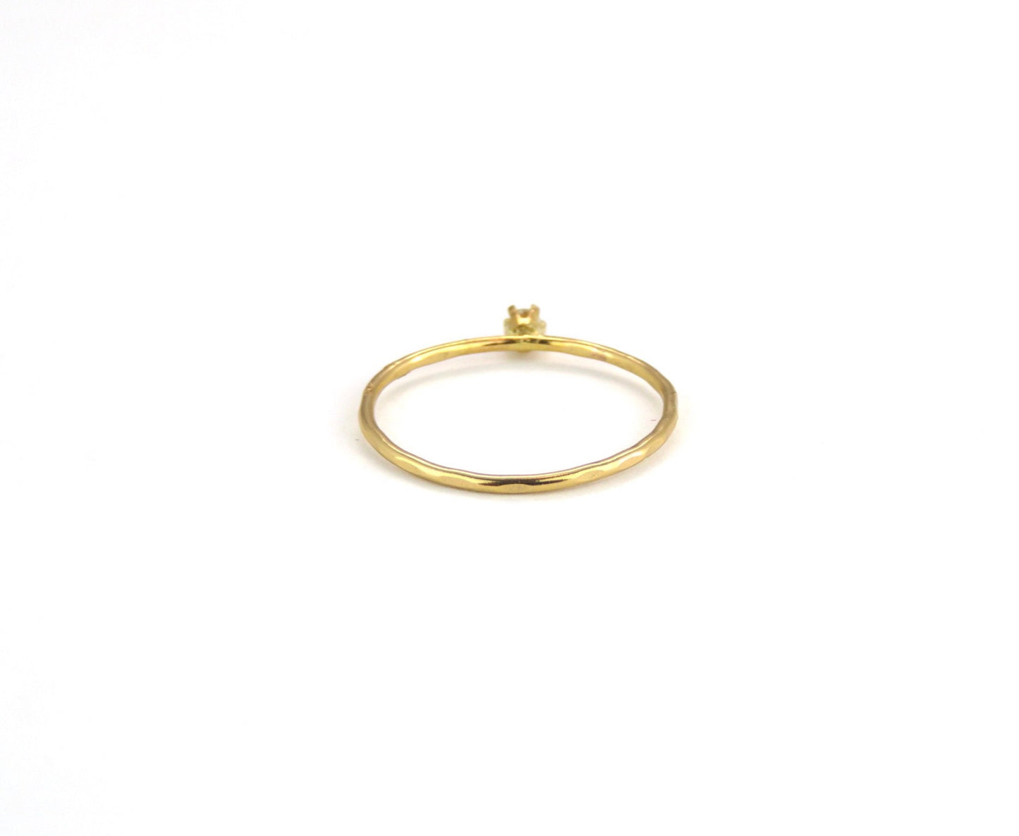 14k Gold Filled 1mm Diamond Ring