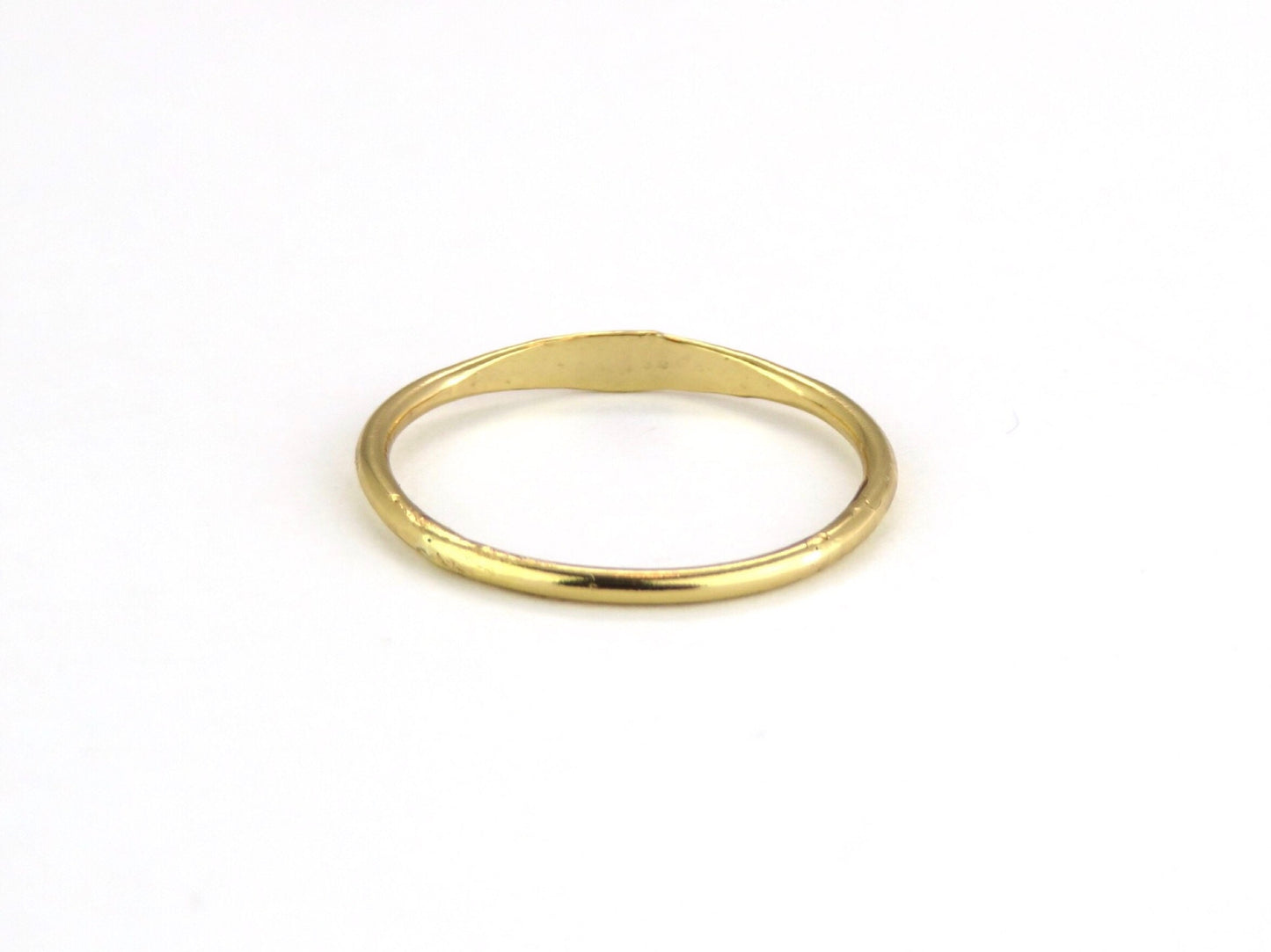 14k Gold Filled 1.2 mm Hammered Stamped Ring