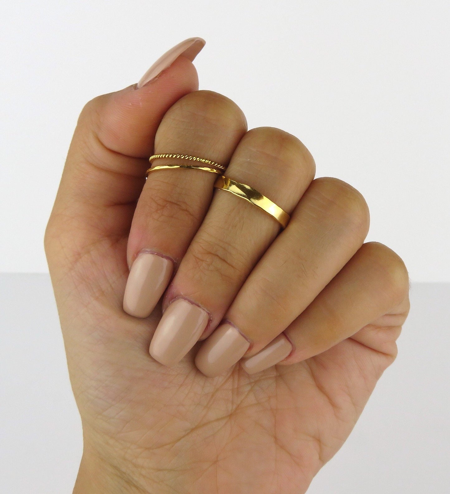 14k Gold Filled Stacking Set of 3 Rings