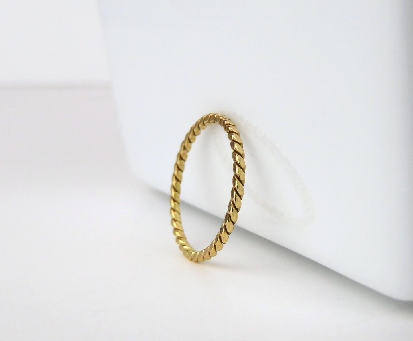 14k Gold Filled 1.2mm Twisted Ring