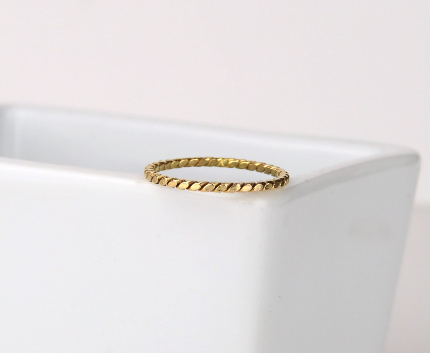 14k Gold Filled 1.2mm Twisted Ring