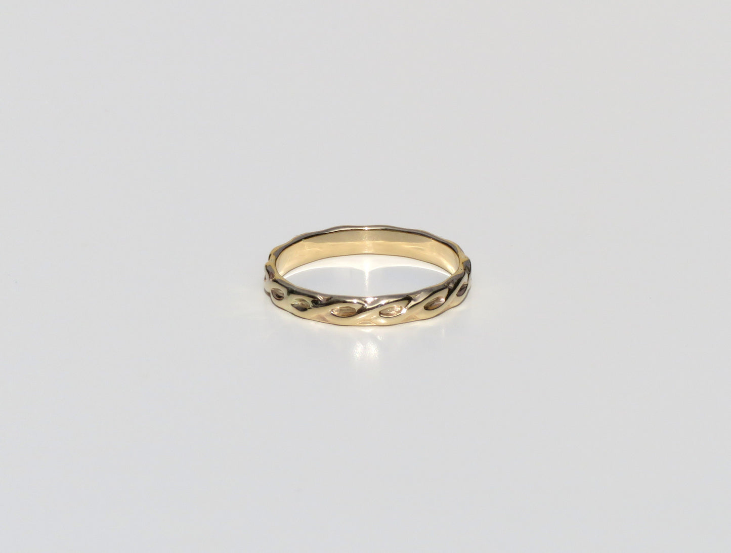 14k Gold 3mm Braid Ring