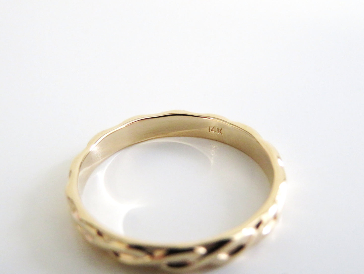 14k Gold 3mm Braid Ring