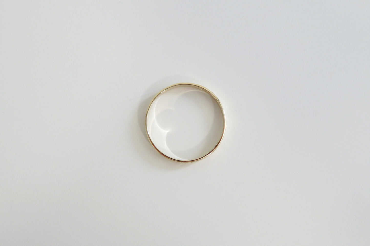 14k Gold 2.8mm Floral Wedding Band