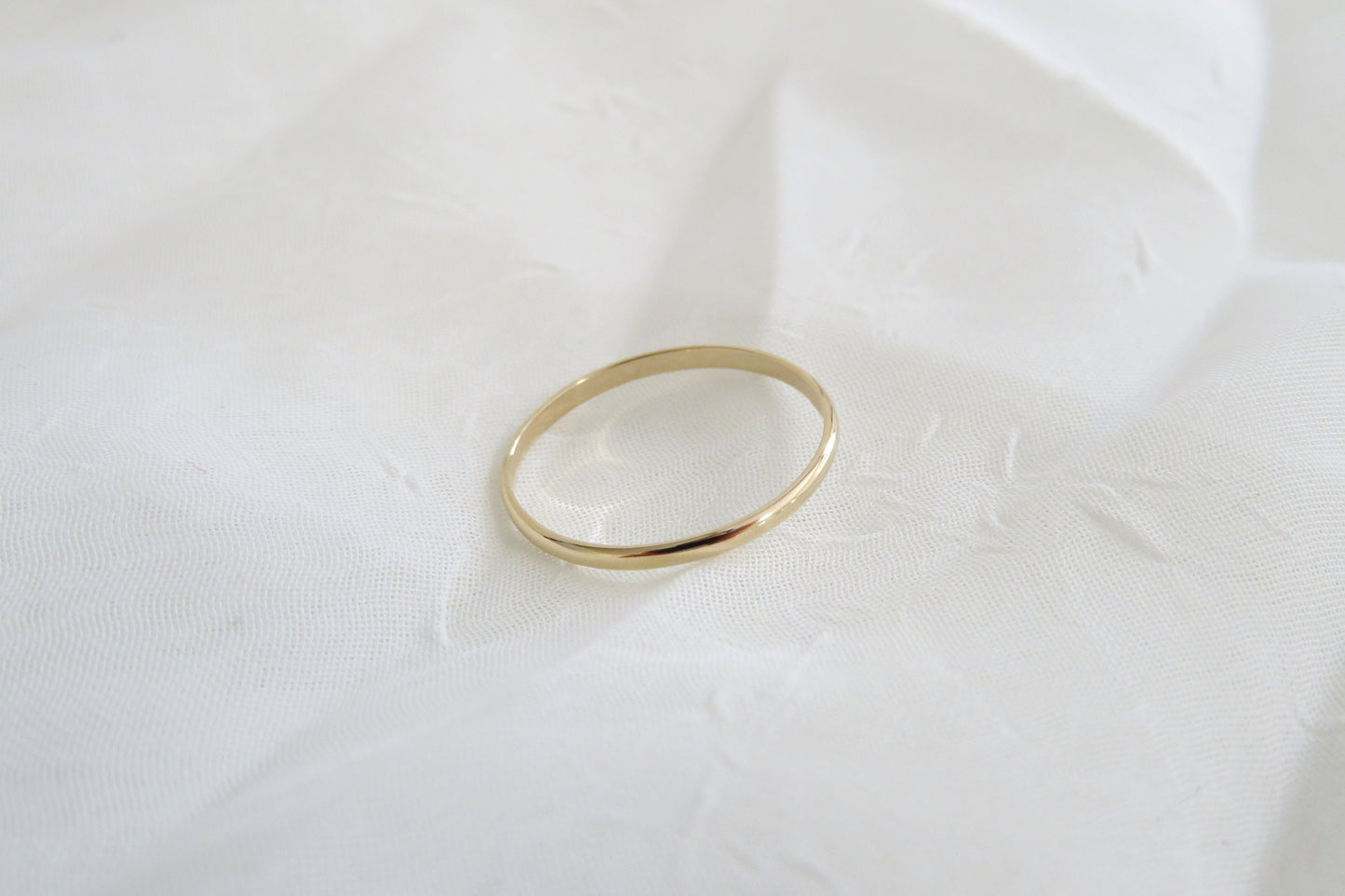 14k Gold 1.6mm Half Round Band