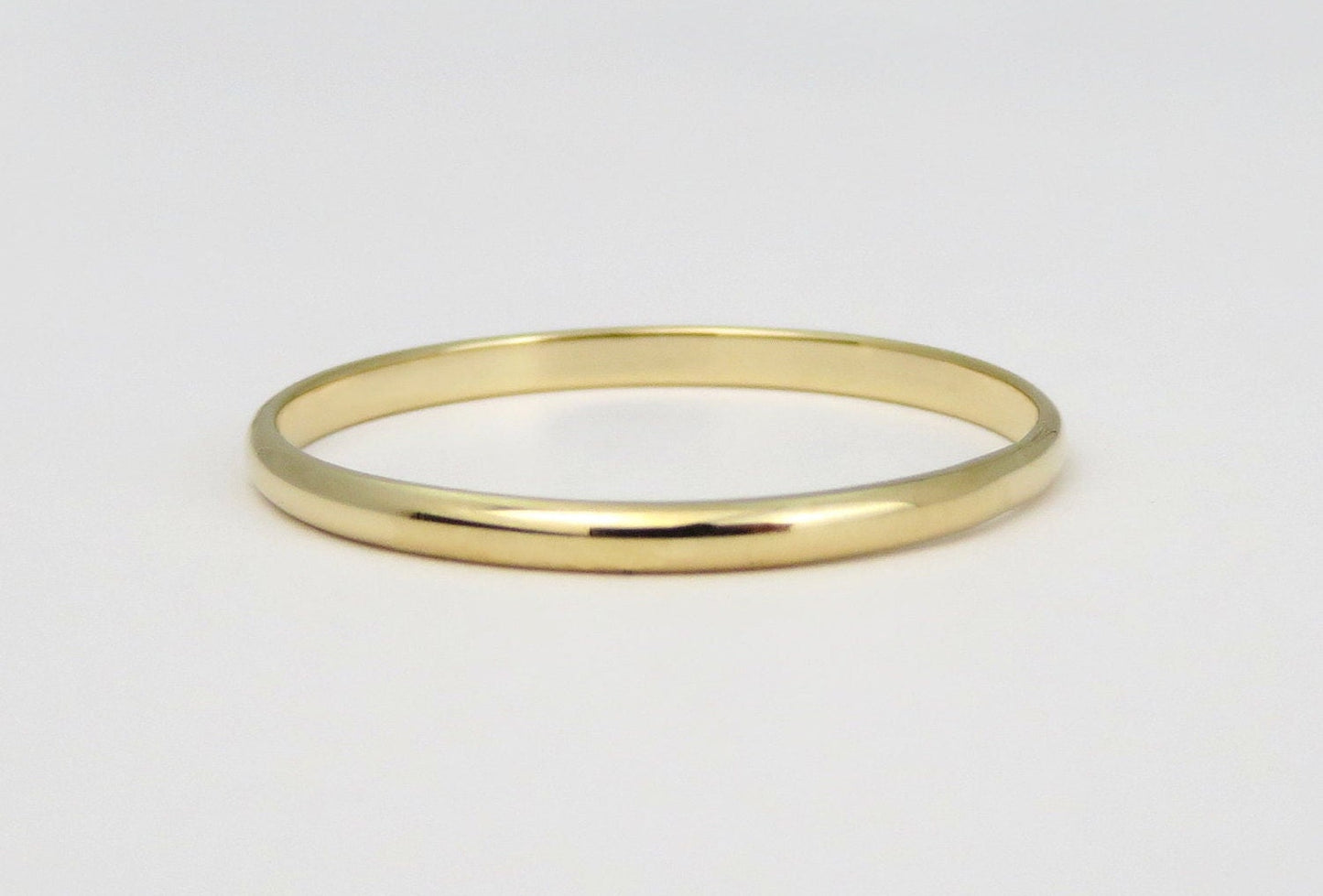 14k Gold 1.6mm Half Round Band