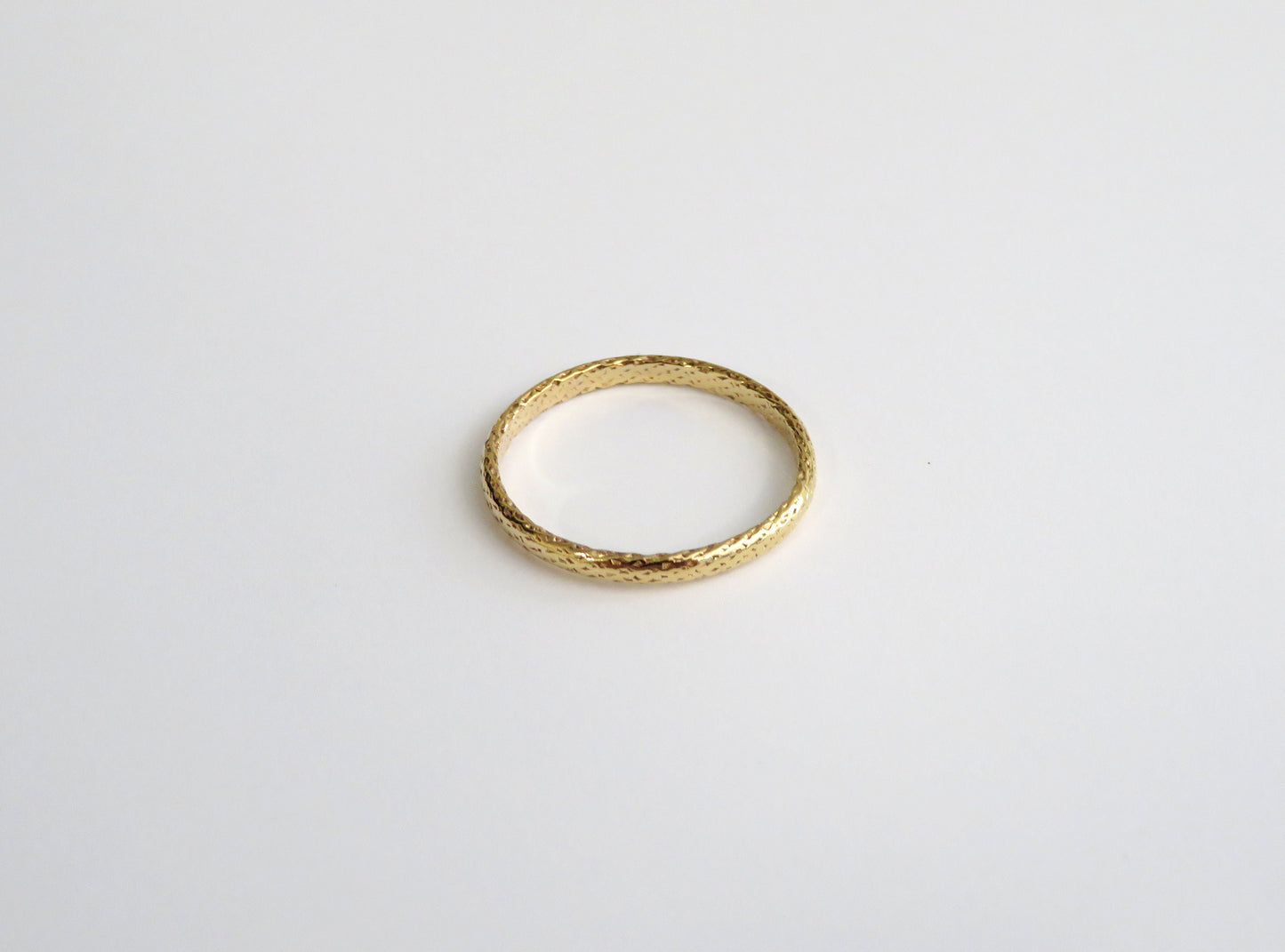 14k Gold Filled 2mm Sparkle Half Round Ring