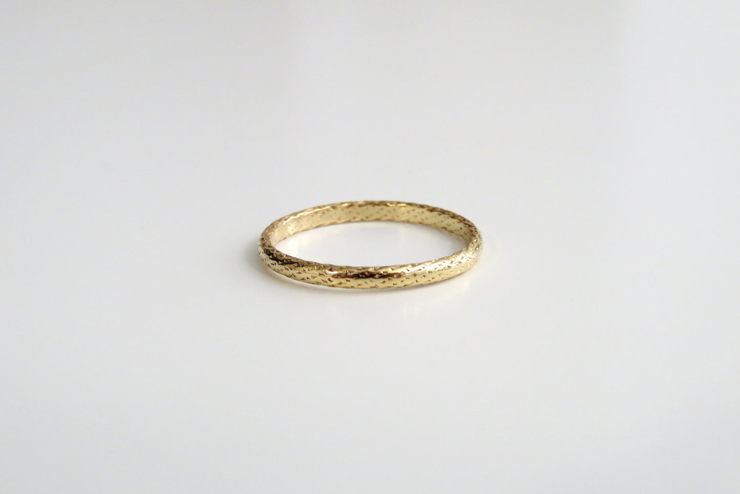 14k Gold Filled 2mm Sparkle Half Round Ring
