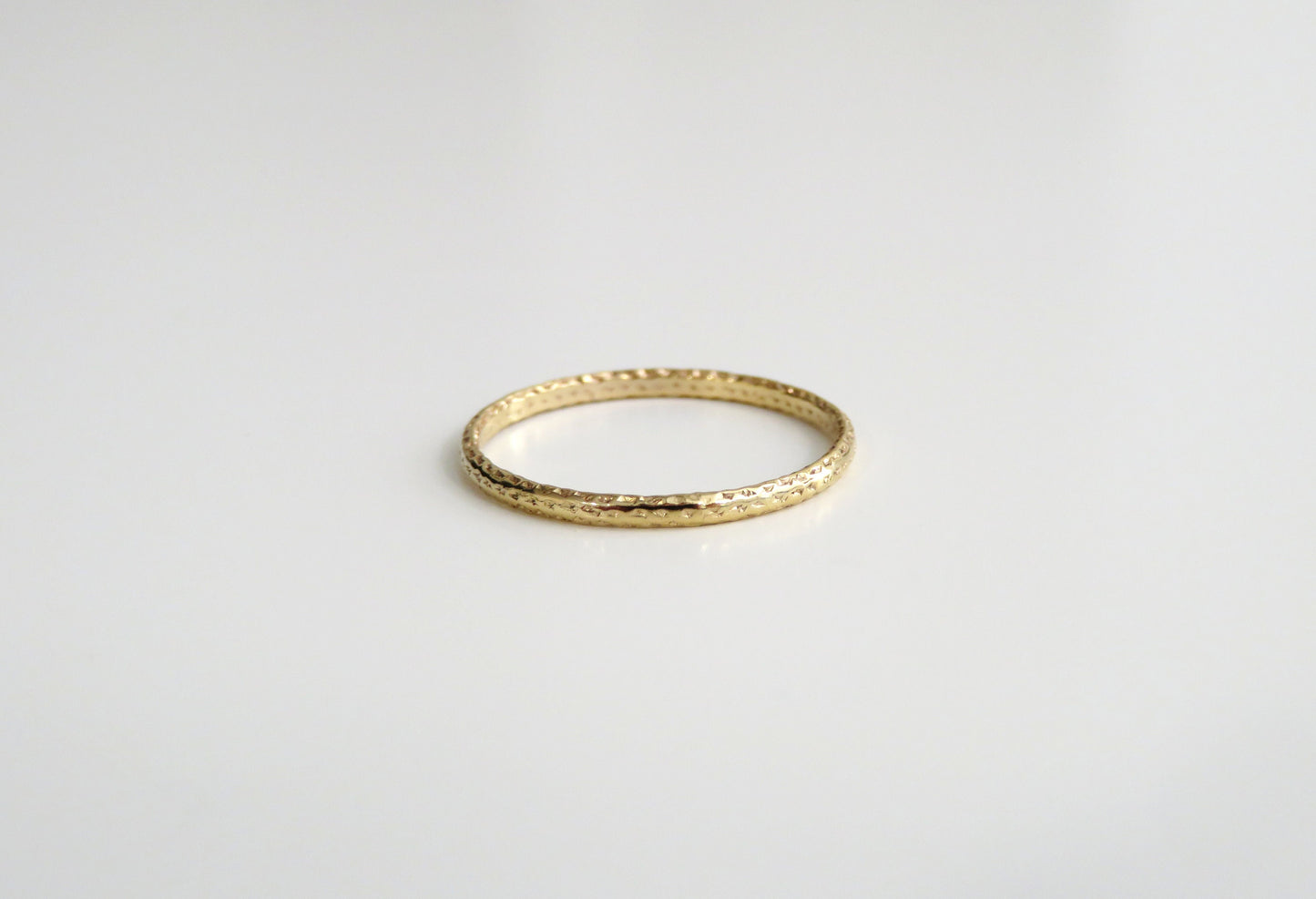 14k Gold Filled 1.5mm Half Round Sparkle Ring
