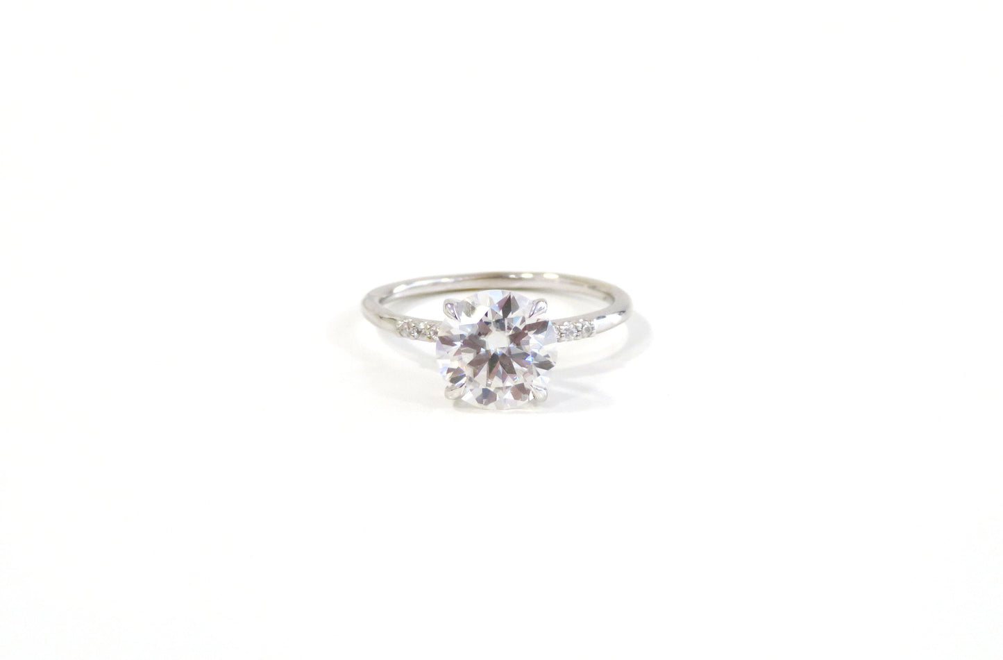 14k Moissanite Ring, 14k Solid Gold Ring, 14k Moissanite Engagement Ring, 14k Gold Ring, Engagement Ring, 14k Wedding Ring, Diamond Ring