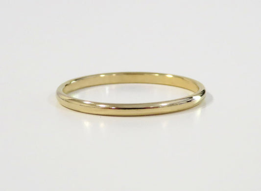 14k Gold Filled 1.5mm Half Round Ring
