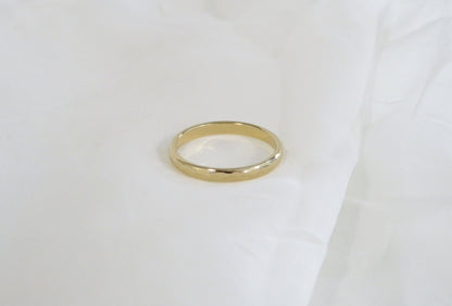 14k Gold Filled 2.5mm Half Hammered Ring