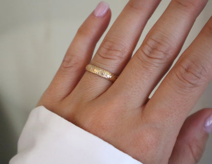 14k Gold Filled Floral Ring FFA8