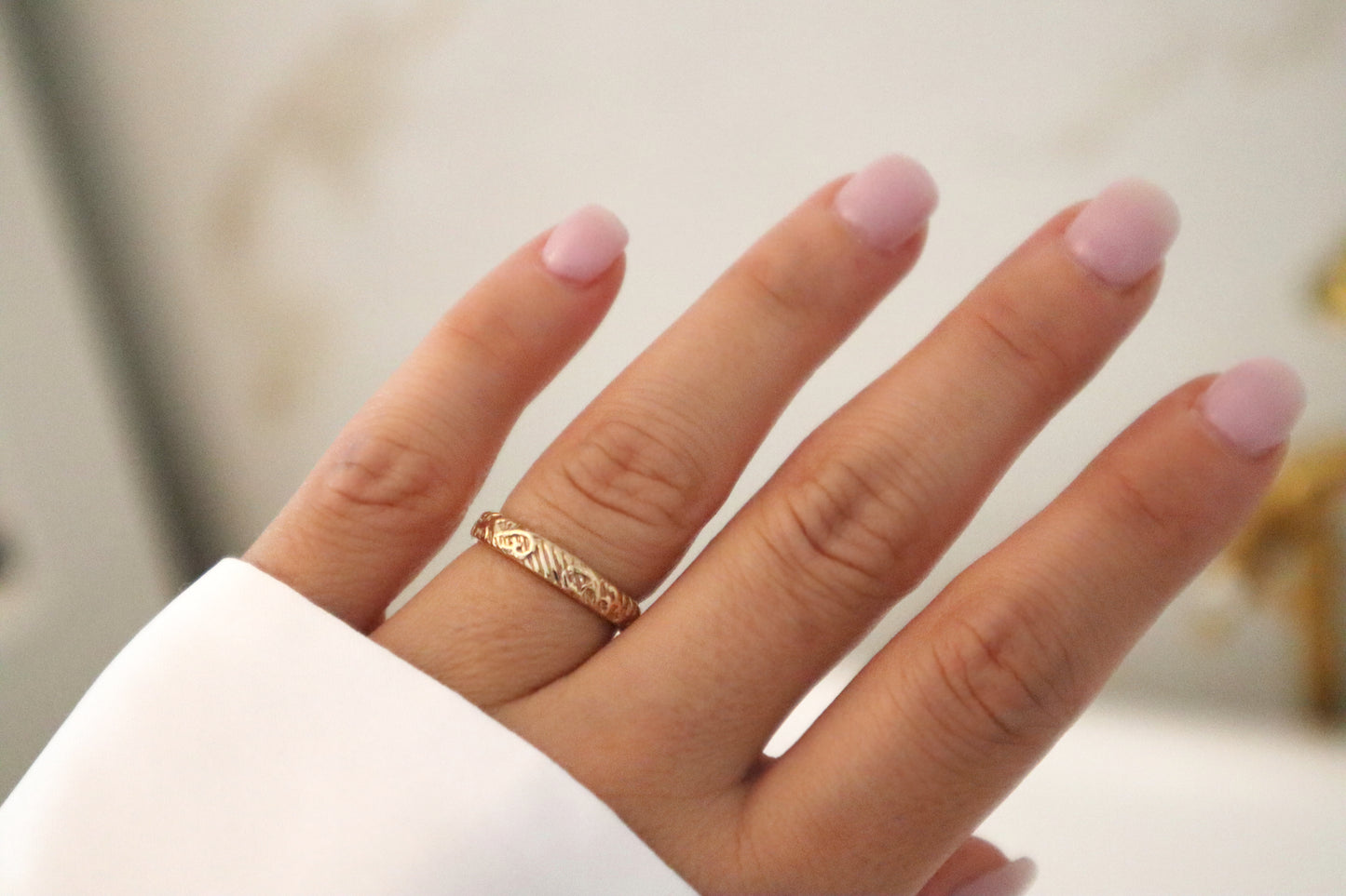 14k Gold Filled Floral Ring FFA1