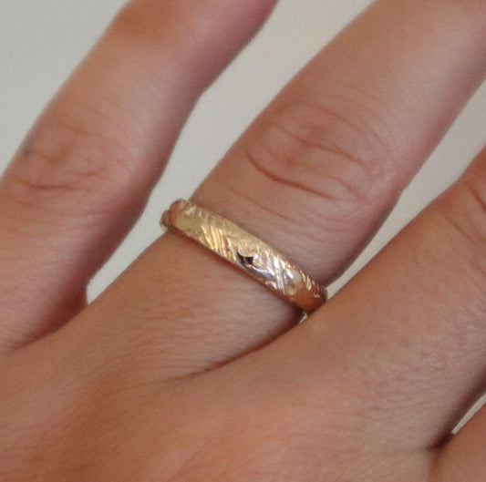14k Gold Filled Floral Ring FFA4