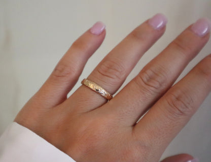 14k Gold Filled Floral Ring FFA4