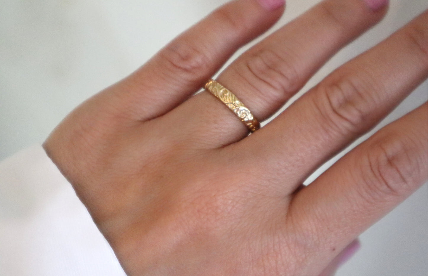 14k Gold Filled Floral Ring FFA6