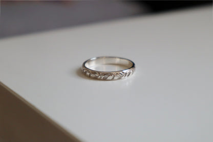Sterling Silver Vine Ring 2.8mm