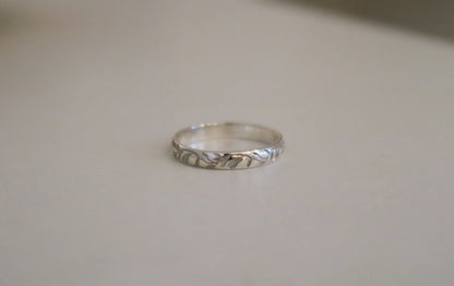 Sterling Silver Vine Ring 2.8mm