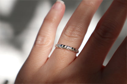 Sterling Silver Vine Ring 2.8mm