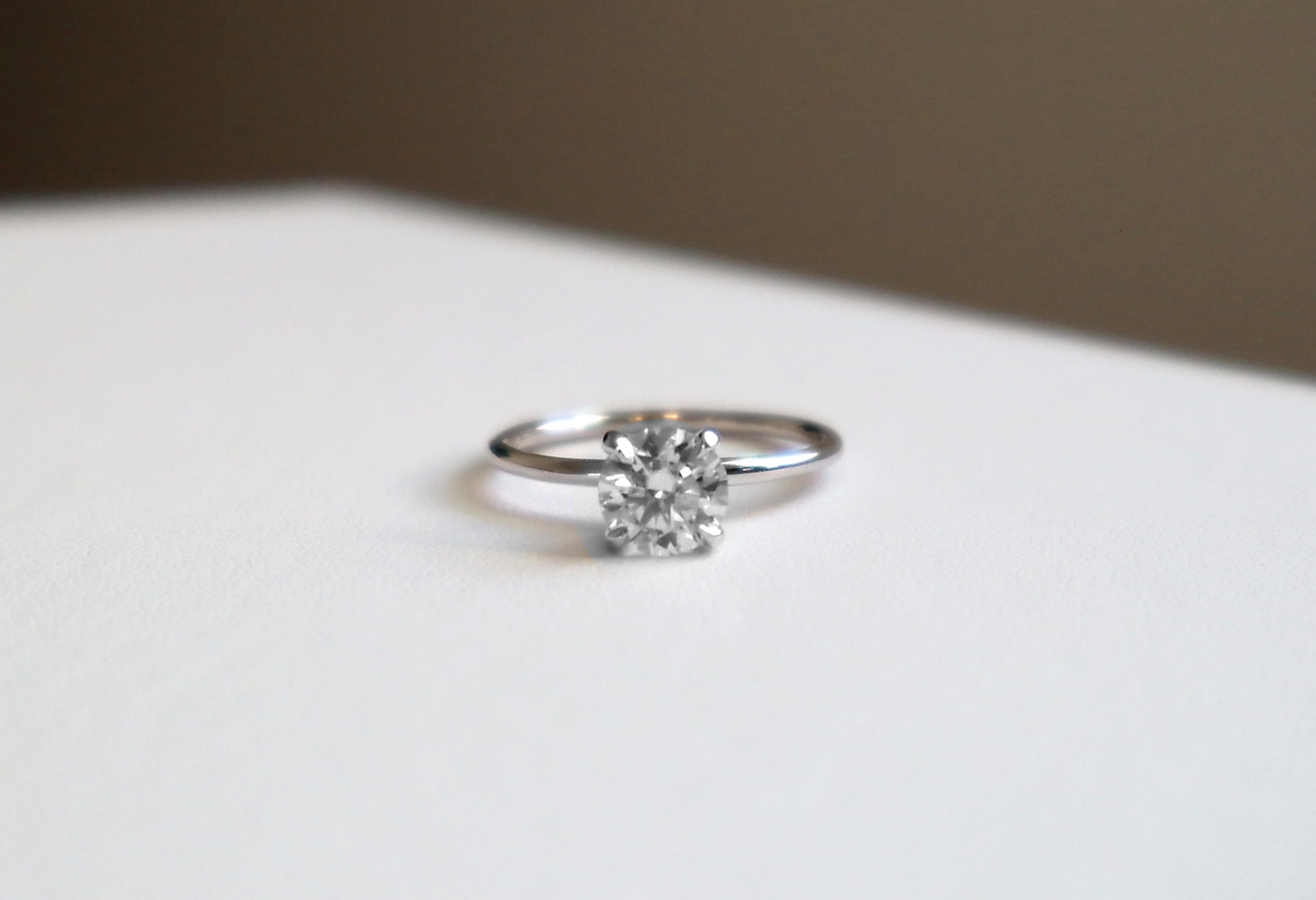 IGI Certified Lab Grown Diamond White Gold Engagement Ring 1ct-2ct