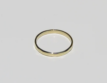 14k Yellow Gold 2.2mm Hammered Ring