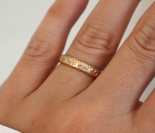 14k Gold Filled Floral Ring FFA2
