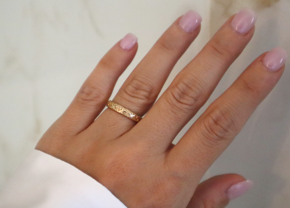 14k Gold Filled Floral Ring FFA2