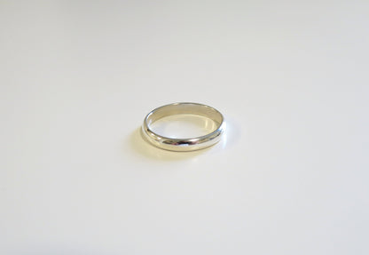 Silver Half Round Band 3mm