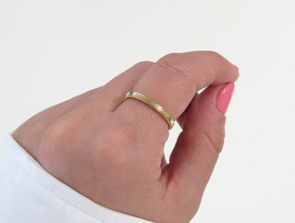 Gold Textured Band