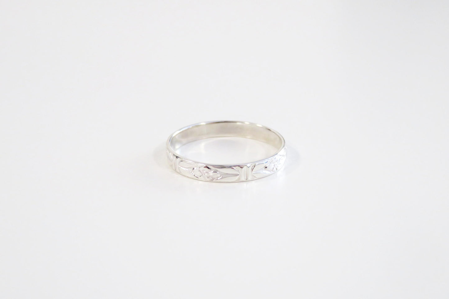 Silver Floral Ring