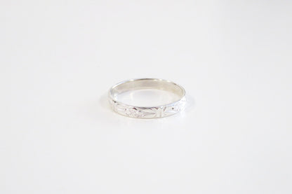 Silver Floral Ring