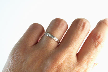Silver Floral Ring