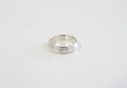 Silver Floral Ring