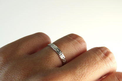 Silver Floral Ring