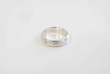 Silver Floral Ring