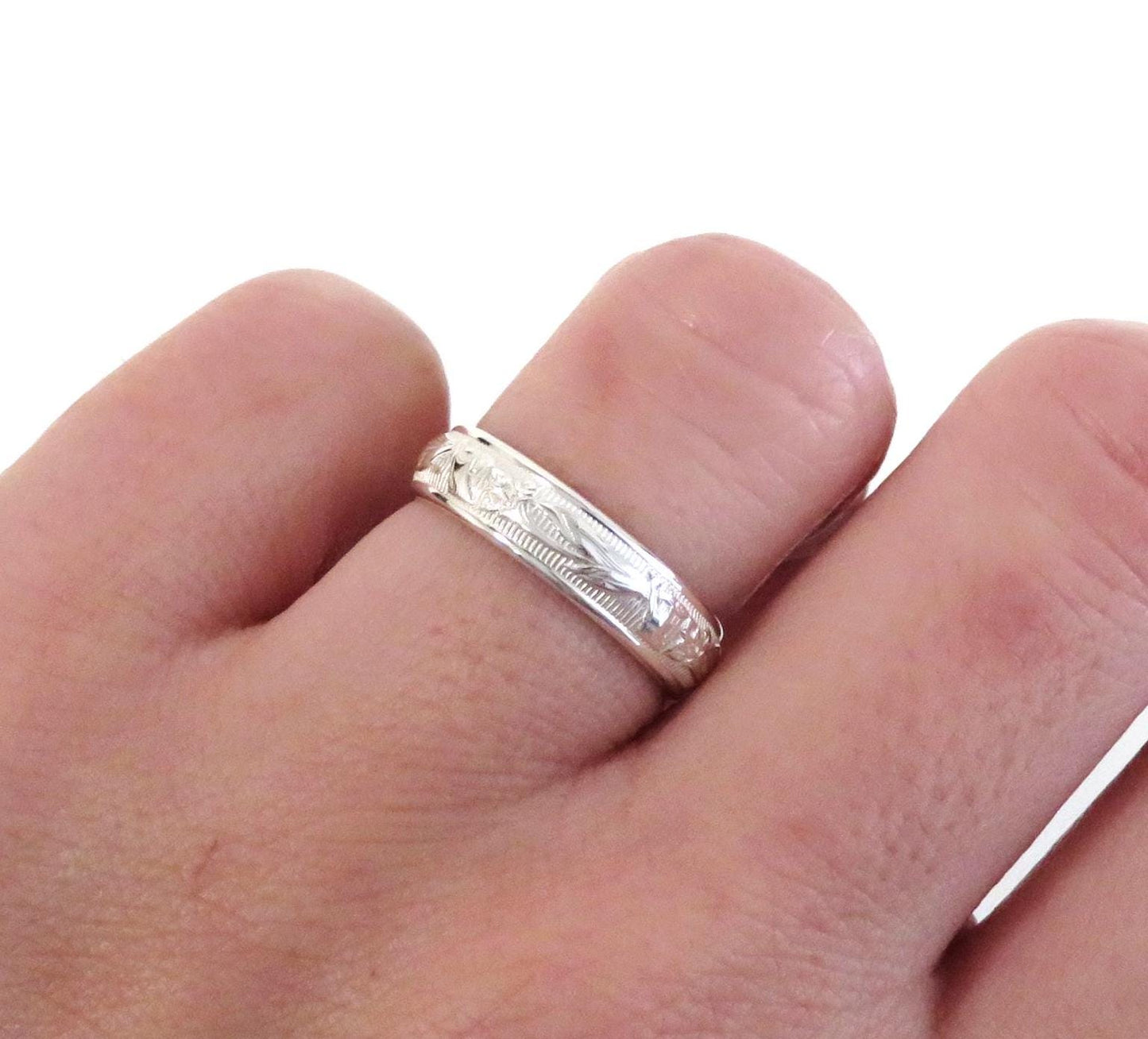 Silver Floral Ring