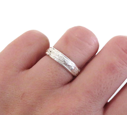 Silver Floral Ring