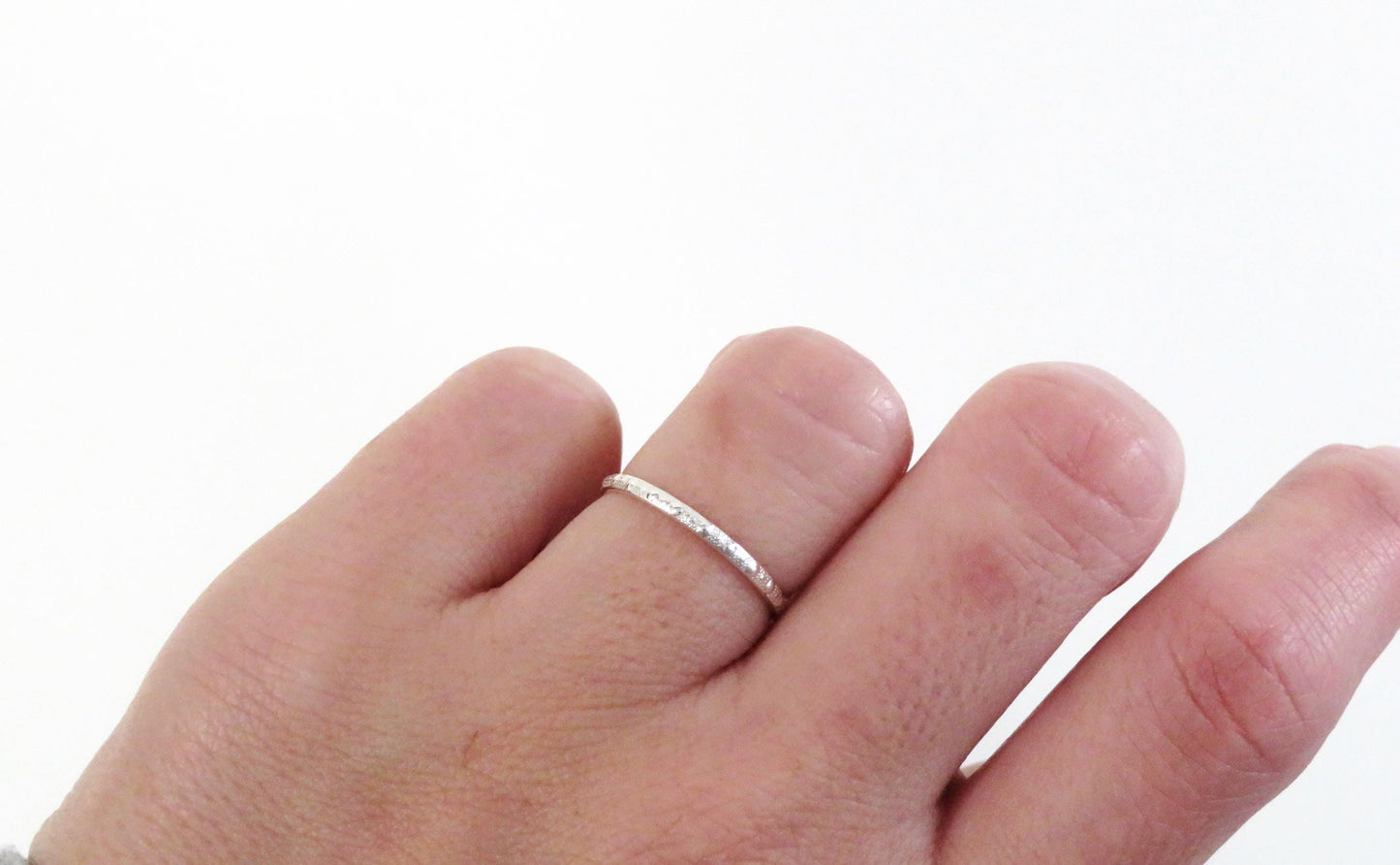 Silver Patten Ring