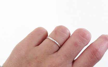 Silver Patten Ring