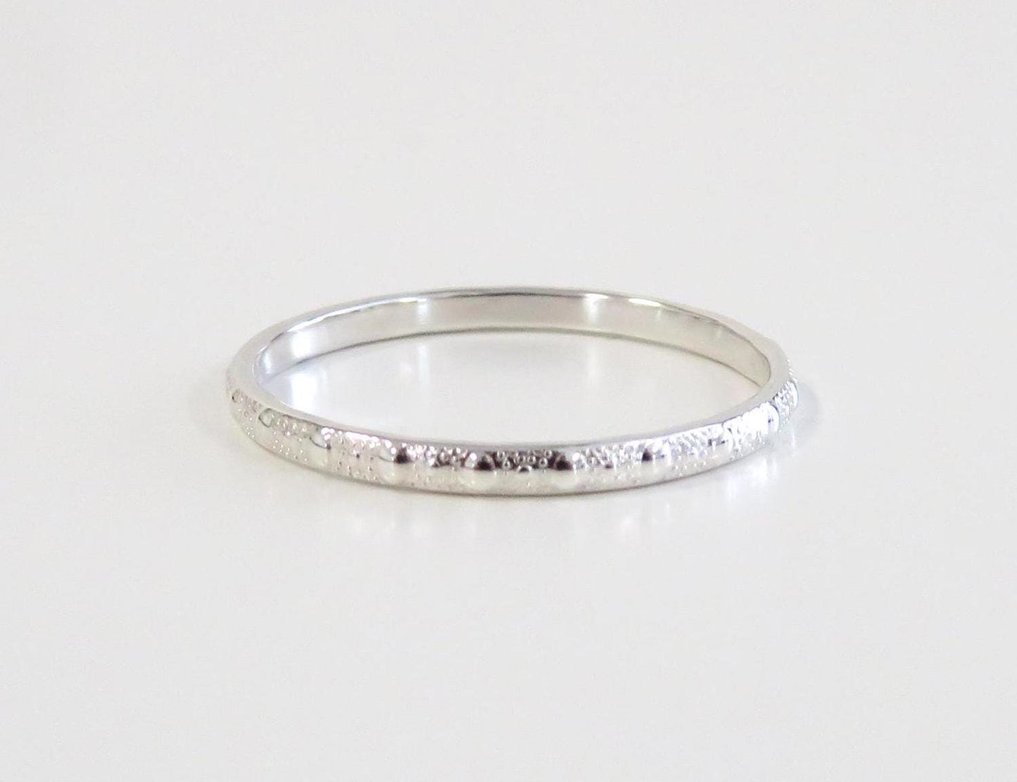 Silver Patten Ring