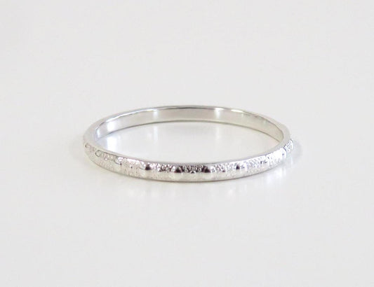 Silver Patten Ring