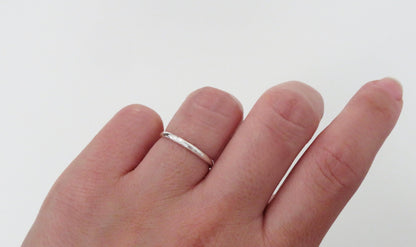 Silver Texture Ring