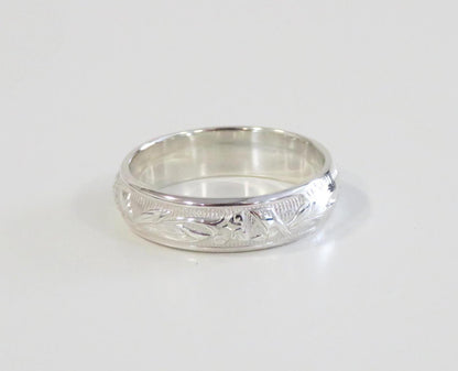Silver Floral Ring